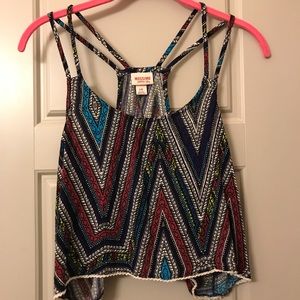 Mossimo Colorful Pattern Crop Top